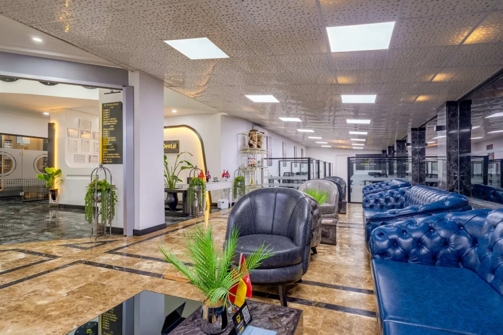 Patient waiting lounge at Precious Dental