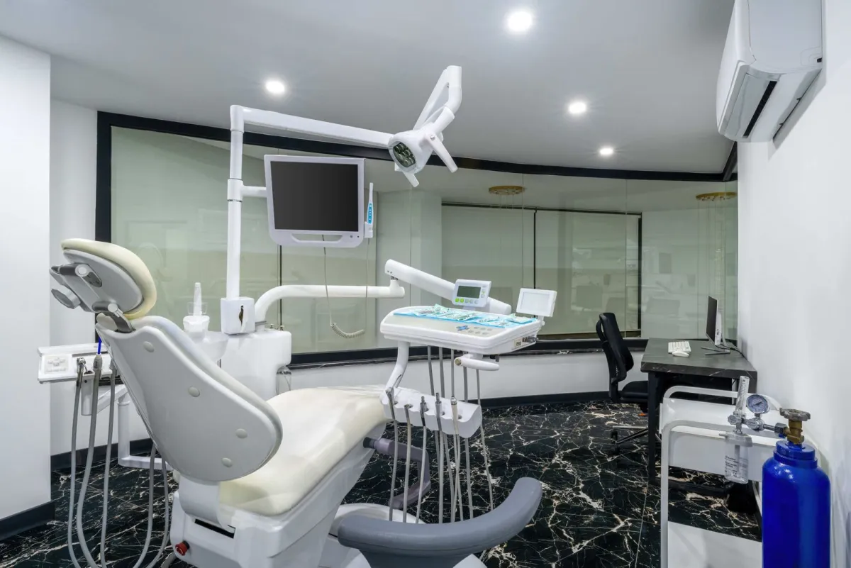 Treatment room prepared for implant surgery at Precious Dental